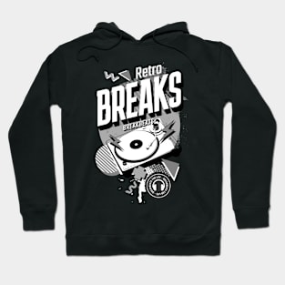 BREAKBEAT  - Retro Breaks Turntable (white/grey) Hoodie